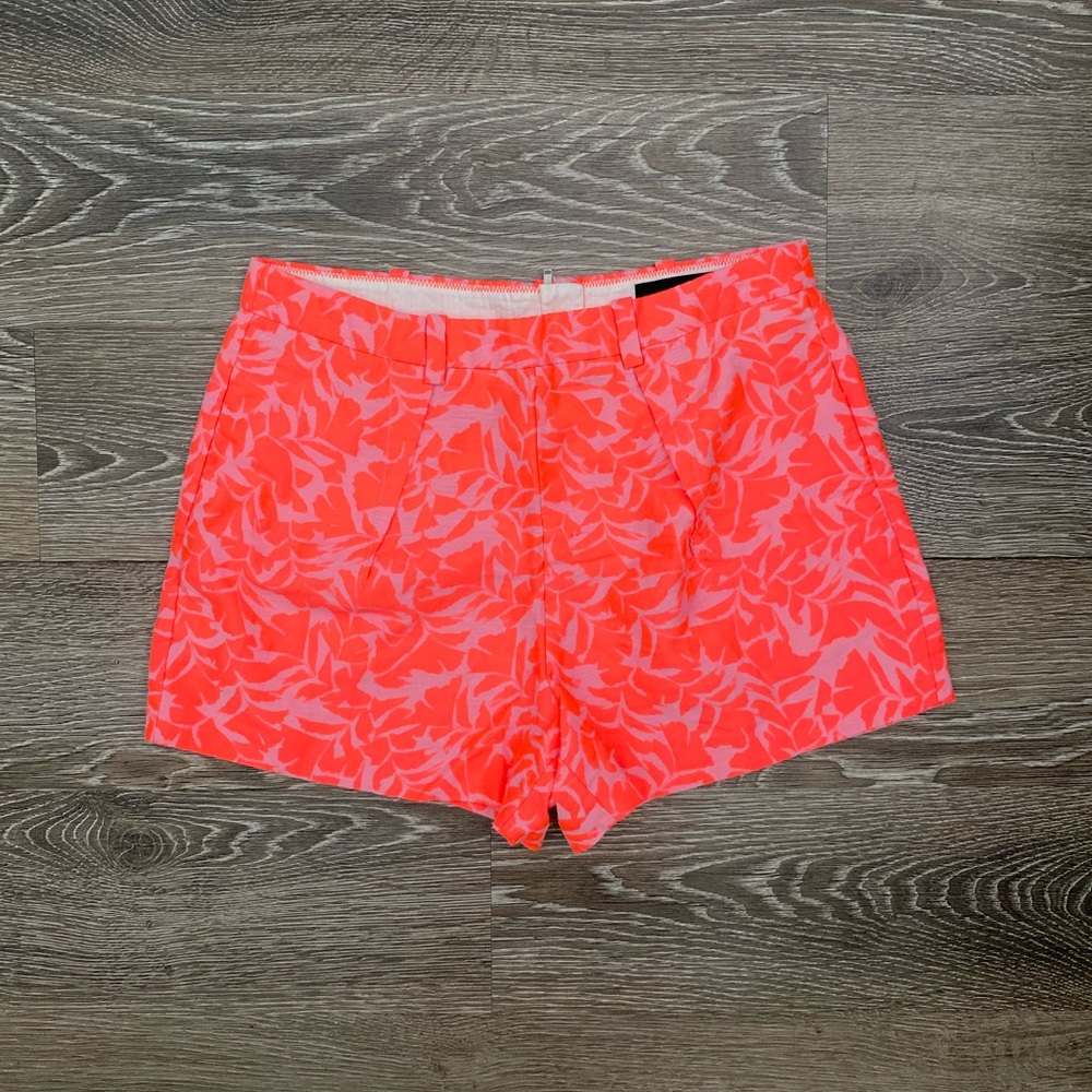 JCrew Neon Pink Jacquard Shorts